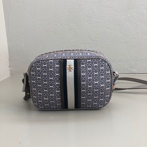 Authentic Tory Burch Gemini Link Canvas Mini Bag